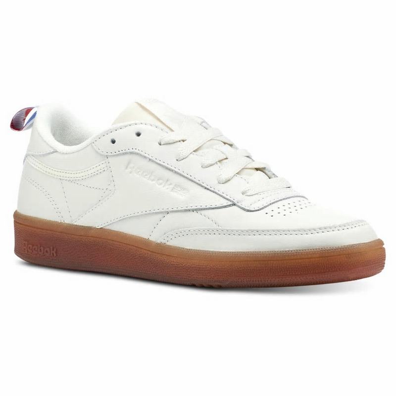 Tenisi Reebok Club C 85 Dama Albi/Maro Romania RE9686FS